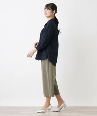 オープンカラーブラウス【Ｌｅｉｌｉａｎ　ＷＨＩＴＥ　ＬＡＢＥＬ】
