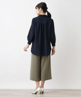 オープンカラーブラウス【Ｌｅｉｌｉａｎ　ＷＨＩＴＥ　ＬＡＢＥＬ】