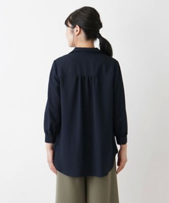 オープンカラーブラウス【Ｌｅｉｌｉａｎ　ＷＨＩＴＥ　ＬＡＢＥＬ】