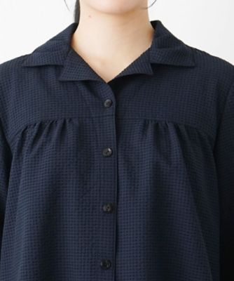 オープンカラーブラウス【Ｌｅｉｌｉａｎ　ＷＨＩＴＥ　ＬＡＢＥＬ】