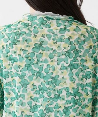 フラワープリント半袖カットソー【Ｌｅｉｌｉａｎ　ＷＨＩＴＥ　ＬＡＢＥＬ】