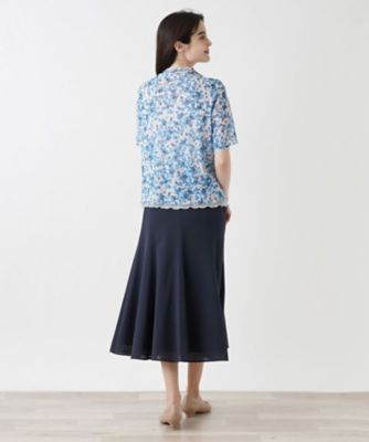 フラワープリント半袖カットソー【Ｌｅｉｌｉａｎ　ＷＨＩＴＥ　ＬＡＢＥＬ】