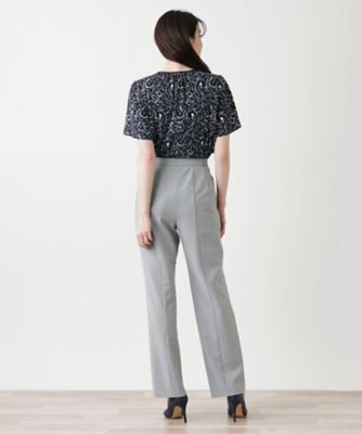 ノータックストレートパンツ【Ｌｅｉｌｉａｎ　ＷＨＩＴＥ　ＬＡＢＥＬ】