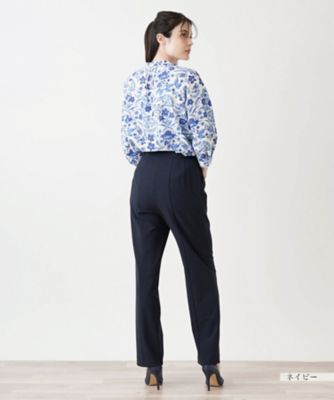 ノータックストレートパンツ【Ｌｅｉｌｉａｎ　ＷＨＩＴＥ　ＬＡＢＥＬ】
