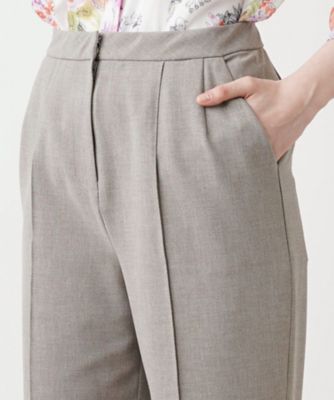ノータックストレートパンツ【Ｌｅｉｌｉａｎ　ＷＨＩＴＥ　ＬＡＢＥＬ】