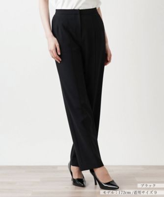 ノータックストレートパンツ【Ｌｅｉｌｉａｎ　ＷＨＩＴＥ　ＬＡＢＥＬ】