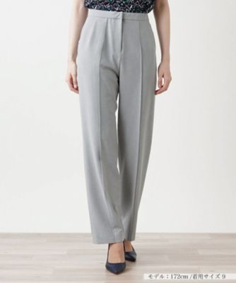 ノータックストレートパンツ【Ｌｅｉｌｉａｎ　ＷＨＩＴＥ　ＬＡＢＥＬ】