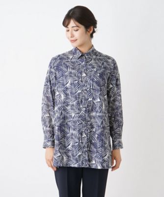 leilian - No.1022 Leilian レリアン 古着 総柄シャツ