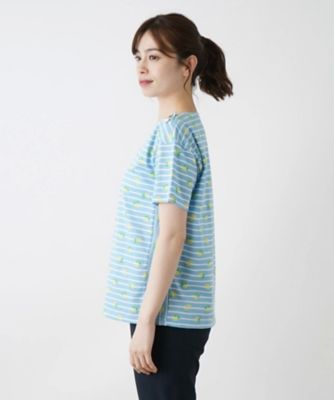 レモン柄半袖カットソー【Ｌｅｉｌｉａｎ　ＷＨＩＴＥ　ＬＡＢＥＬ】