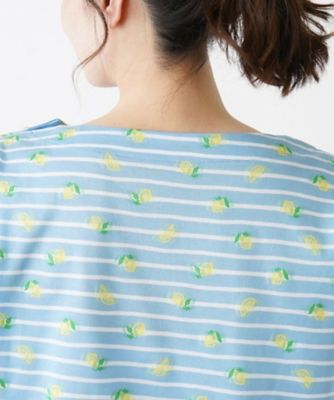 レモン柄半袖カットソー【Ｌｅｉｌｉａｎ　ＷＨＩＴＥ　ＬＡＢＥＬ】