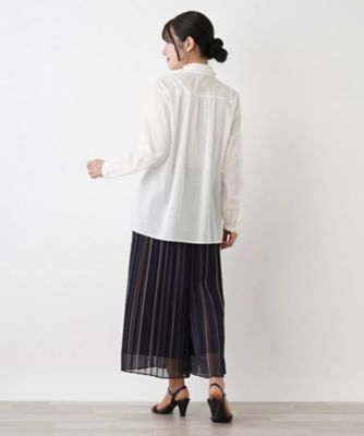 シアーコットンブラウス【Ｌｅｉｌｉａｎ　ＷＨＩＴＥ　ＬＡＢＥＬ】