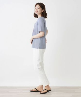 五分袖Tシャツ【Leilian WHITE LABEL