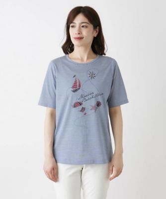 五分袖Tシャツ【Leilian WHITE LABEL