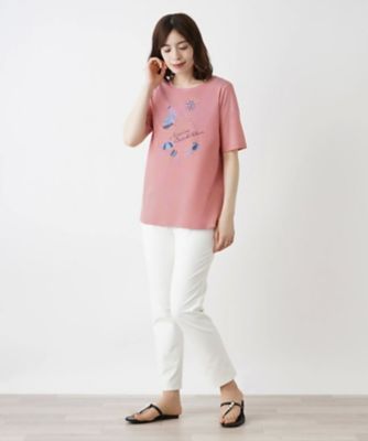 五分袖Tシャツ【Leilian WHITE LABEL