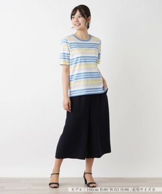 マルチボーダー半袖Tシャツ | Leilian (Women)/レリアン | 三越