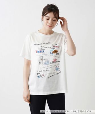 ＜Leilian (Women)＞Ｔシャツ【Ｌｅｉｌｉａｎ　ＷＨＩＴＥ　ＬＡＢＥＬ】
