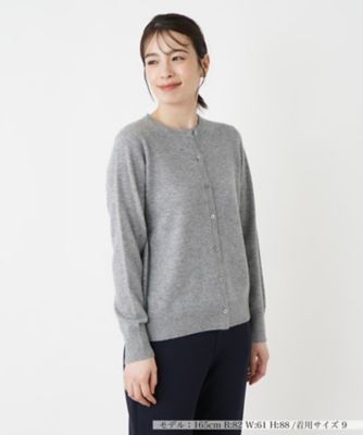 セブンイレブン 冬ギフト カタログ カシミヤクルーネックカーディガン | (Women)/レリアン Leilian トップス