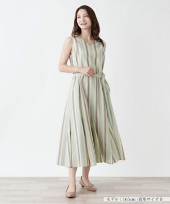 洗えるノースリーブワンピース