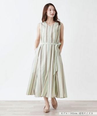 ＜BOURGE (Women)＞洗えるノースリーブワンピース