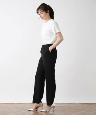 ピンストライプ柄ストレートパンツ【Ｌｅｉｌｉａｎ　ＷＨＩＴＥ　ＬＡＢＥＬ】