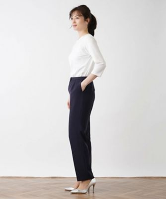 ピンストライプ柄ストレートパンツ【Ｌｅｉｌｉａｎ　ＷＨＩＴＥ　ＬＡＢＥＬ】