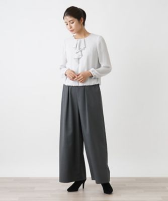 leilian - 新品 ※レリアン 定価46200円 プリントフリルブラウス