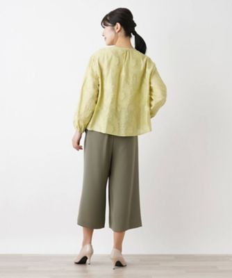 ノーカラーブラウス【Ｌｅｉｌｉａｎ　ＷＨＩＴＥ　ＬＡＢＥＬ】