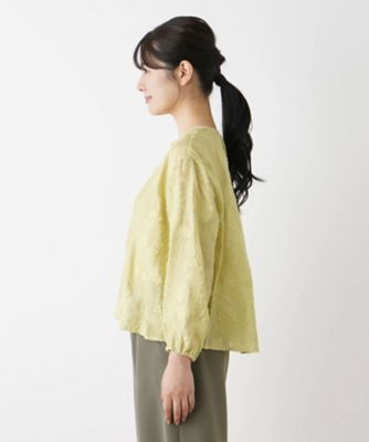 ノーカラーブラウス【Ｌｅｉｌｉａｎ　ＷＨＩＴＥ　ＬＡＢＥＬ】