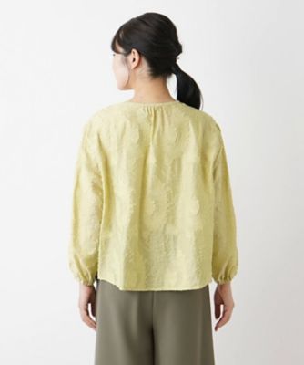 ノーカラーブラウス【Ｌｅｉｌｉａｎ　ＷＨＩＴＥ　ＬＡＢＥＬ】