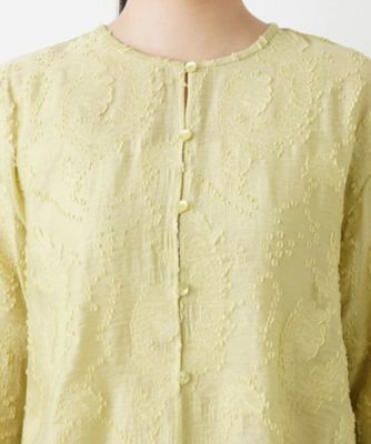 ノーカラーブラウス【Ｌｅｉｌｉａｎ　ＷＨＩＴＥ　ＬＡＢＥＬ】
