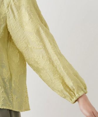 ノーカラーブラウス【Ｌｅｉｌｉａｎ　ＷＨＩＴＥ　ＬＡＢＥＬ】