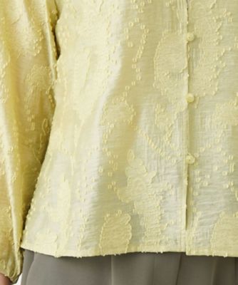 ノーカラーブラウス【Ｌｅｉｌｉａｎ　ＷＨＩＴＥ　ＬＡＢＥＬ】