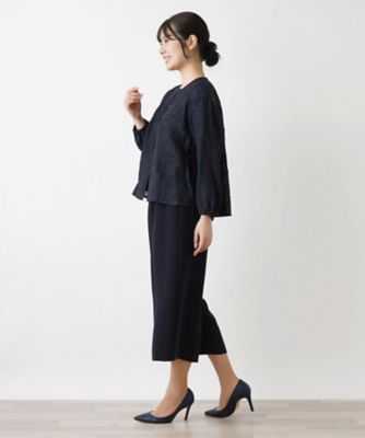 ノーカラーブラウス【Ｌｅｉｌｉａｎ　ＷＨＩＴＥ　ＬＡＢＥＬ】