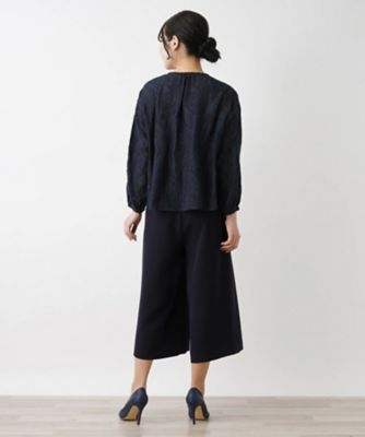 ノーカラーブラウス【Ｌｅｉｌｉａｎ　ＷＨＩＴＥ　ＬＡＢＥＬ】