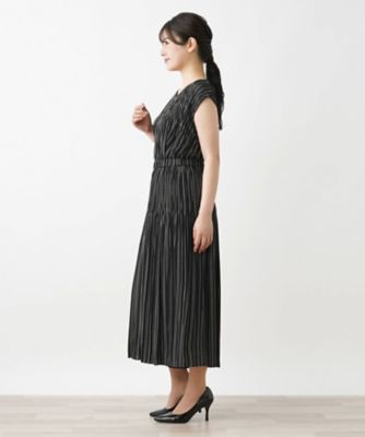 洗えるプリントプリーツパンツ【Ｌｅｉｌｉａｎ　ＷＨＩＴＥ　ＬＡＢＥＬ】