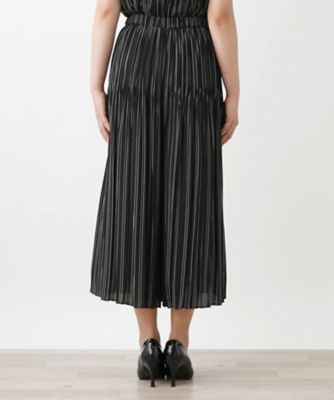 洗えるプリントプリーツパンツ【Ｌｅｉｌｉａｎ　ＷＨＩＴＥ　ＬＡＢＥＬ】