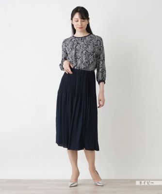 リバーシブルプリーツスカート【Ｌｅｉｌｉａｎ　ＷＨＩＴＥ　ＬＡＢＥＬ】