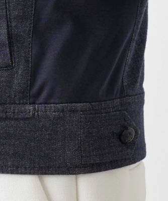 洗えるストレッチデニムジャケット【Ｌｅｉｌｉａｎ　ＷＨＩＴＥ　ＬＡＢＥＬ】