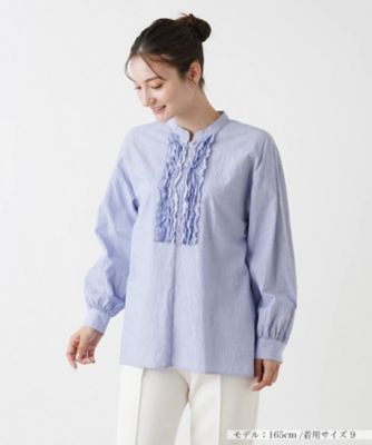 ＜Leilian (Women)＞ブラウス【Ｌｅｉｌｉａｎ　ＷＨＩＴＥ　ＬＡＢＥＬ】