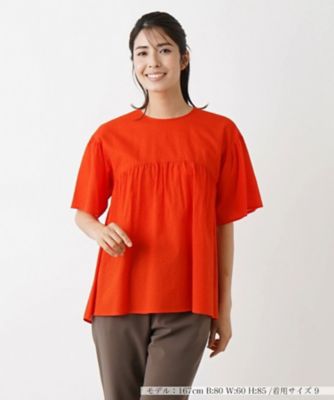 Leilian PLUS HOUSE / レリアンプラスハウス クルーネックプルオーバーブラウス【BOURGE】 クルーネックプルオーバーブラウス【THE NEW】 | Leilian