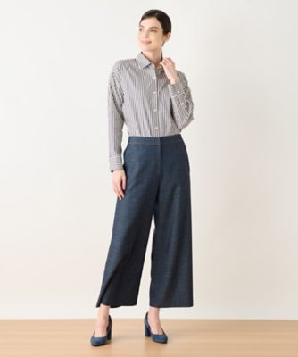 ワイドクロップドパンツ