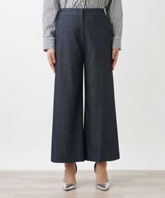 ワイドクロップドパンツ