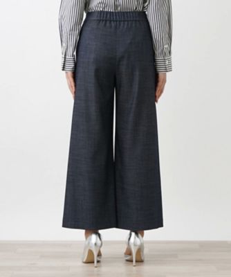 ワイドクロップドパンツ