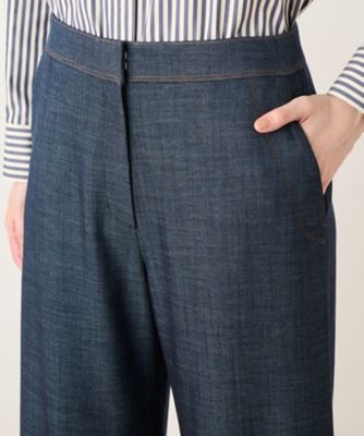 ワイドクロップドパンツ