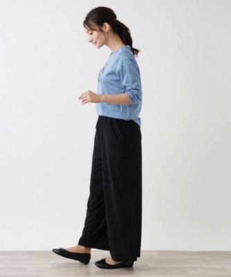 洗えるワイドパンツ