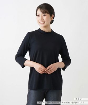 ＜Leilian (Women)＞洗えるモックネックインナー【Ｌｅｉｌｉａｎ　ＷＨＩＴＥ　ＬＡＢＥＬ】