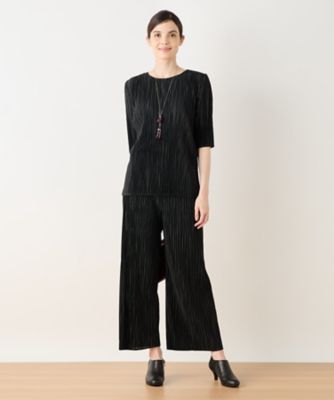 洗えるプリーツパンツ【Ｌｅｉｌｉａｎ　ＷＨＩＴＥ　ＬＡＢＥＬ】