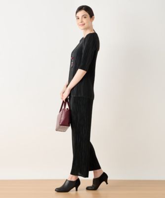 洗えるプリーツパンツ【Ｌｅｉｌｉａｎ　ＷＨＩＴＥ　ＬＡＢＥＬ】