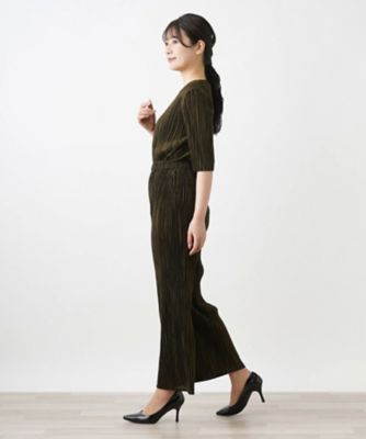 洗えるプリーツパンツ【Ｌｅｉｌｉａｎ　ＷＨＩＴＥ　ＬＡＢＥＬ】