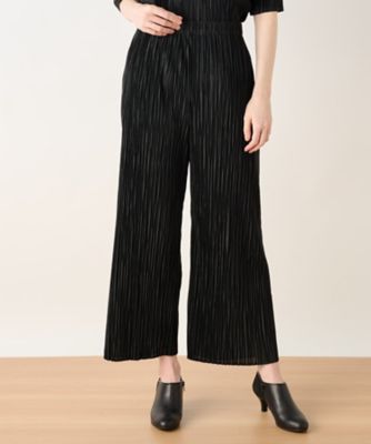 洗えるプリーツパンツ【Ｌｅｉｌｉａｎ　ＷＨＩＴＥ　ＬＡＢＥＬ】